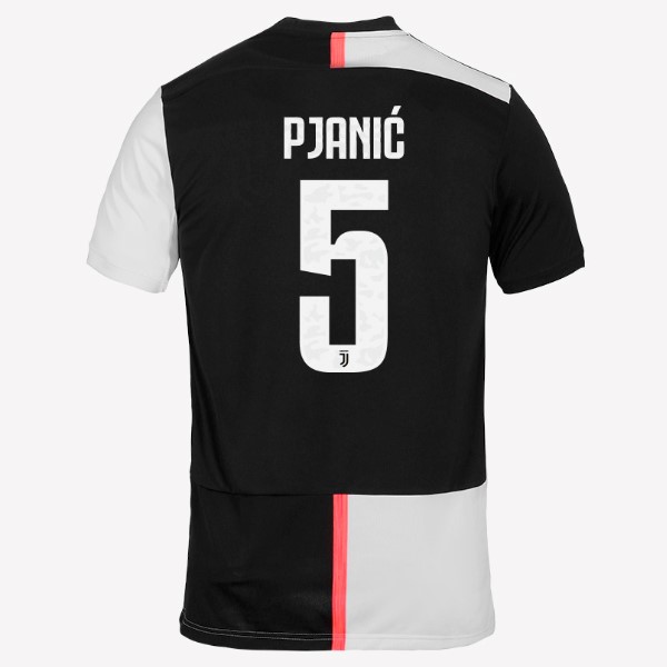 Camiseta Juventus NO.5 Pjanic Primera equipación 2019-2020 Blanco Negro